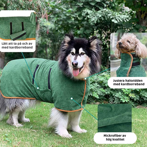 Badrock i Mikrofiber för Hund & Katt