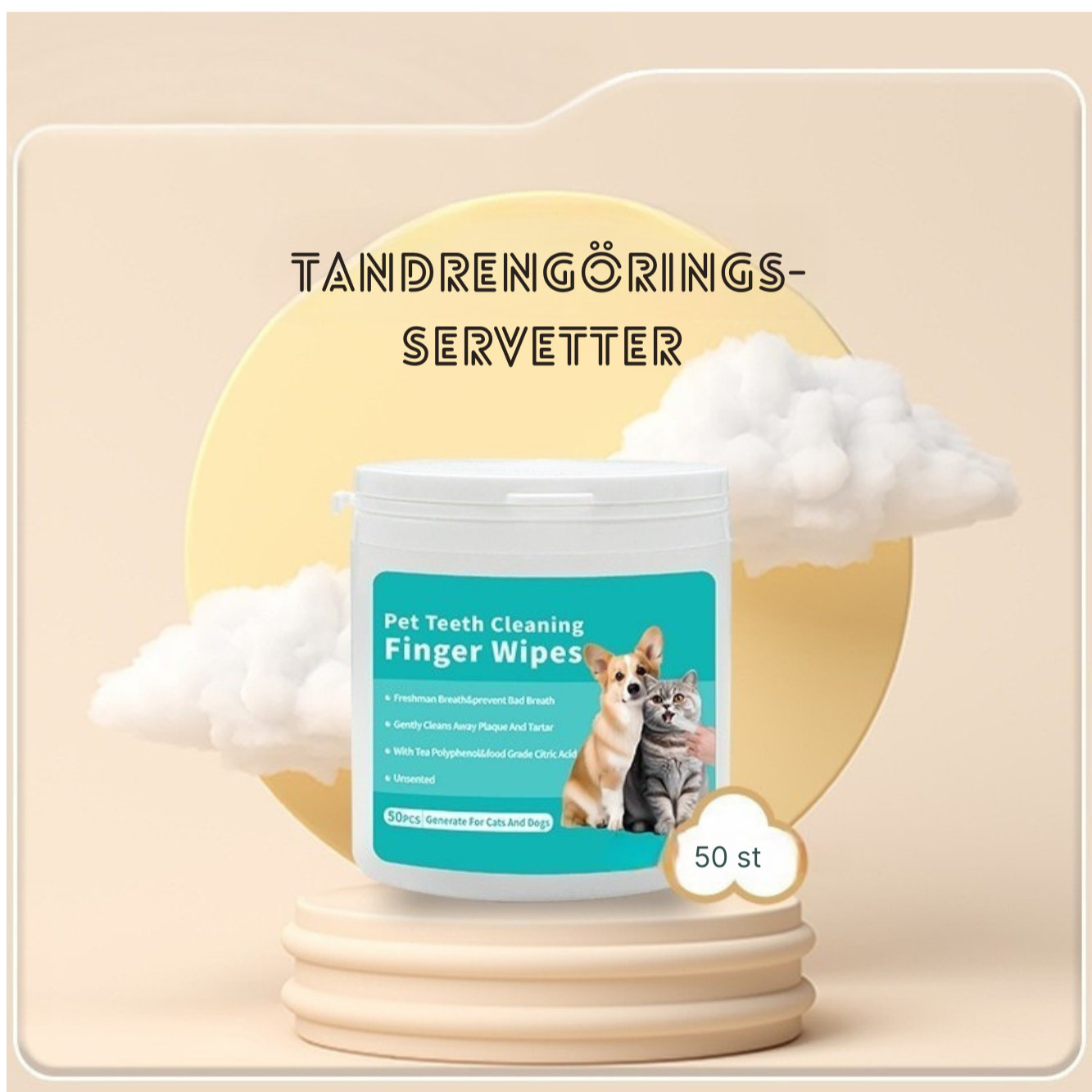 Rengöringshandskar för katt & hund