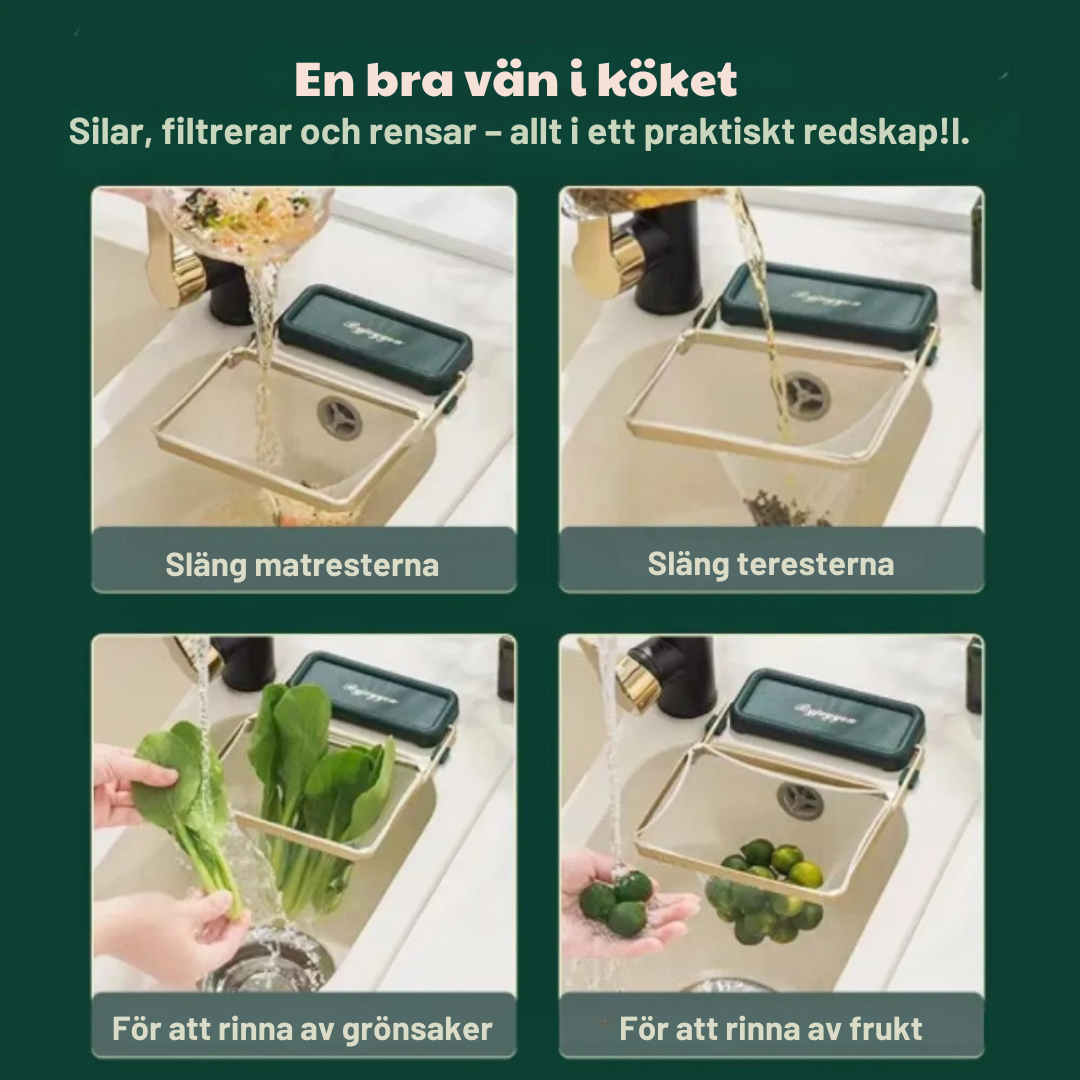 Köksavfallsfilter med Sugkopp